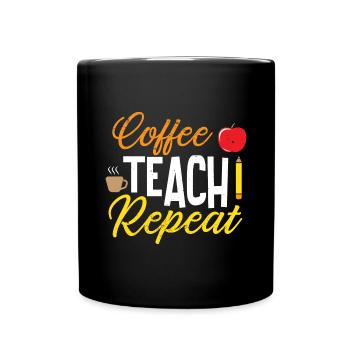 Teacher Primary School Teacher Secondary School Teacher - Full Colour Mug - black - Front
