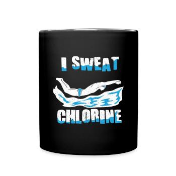 Nageurs Natation 50 mètres piste Brasse - Mug uni - noir - Devant