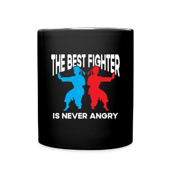 Ceinture noire d’autodéfense de karaté de karaté - Mug uni - noir - Devant