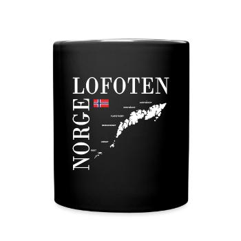 norge lofoten ile norvège norvege scandinavie - Mug uni - noir - Devant