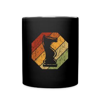 Joueur d’échecs rétro Checkmate Pièce d’échecs Échecs - Mug uni - noir - Devant