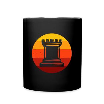 Pièce d’échecs rétro Checkmate Joueur d’échecs Échecs - Mug uni - noir - Devant