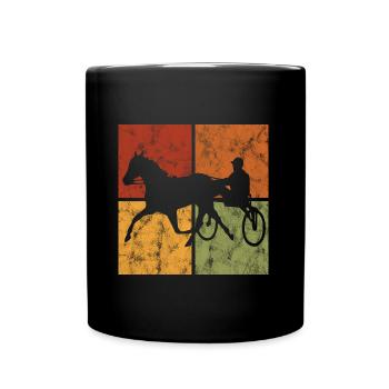 Chevaux de trot Trabrennsport Courses de chevaux - Mug uni - noir - Devant