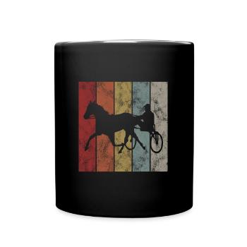 Chevaux de trot Trabrennsport Courses de chevaux - Mug uni - noir - Devant