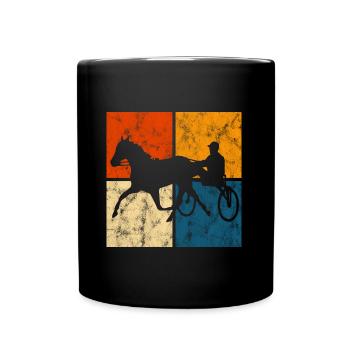 Chevaux de trot Trabrennsport Courses de chevaux - Mug uni - noir - Devant