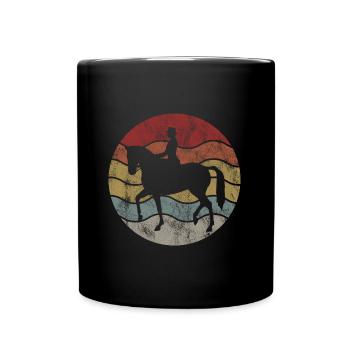Dressage Équitation Dressage Cavalier Équitation Cheval - Mug uni - noir - Devant