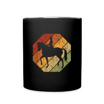 Dressage Équitation Cavaliers de dressage Équitation Équitation - Mug uni - noir - Devant