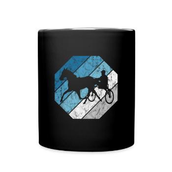 Chevaux de trot Trabrennsport Courses de chevaux - Mug uni - noir - Devant