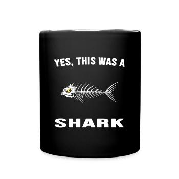 Shark Bone Anglerlatin Haute Mer - Mug uni - noir - Devant