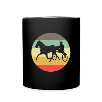 Chevaux de trot Trabrennsport Courses de chevaux - Mug uni - noir - Devant