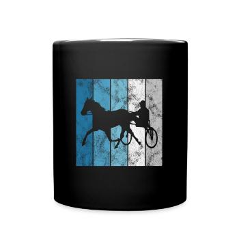 Chevaux de trot Trabrennsport Courses de chevaux - Mug uni - noir - Devant