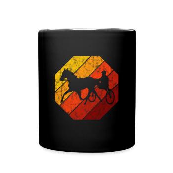 Chevaux de trot Trabrennsport Courses de chevaux - Mug uni - noir - Devant
