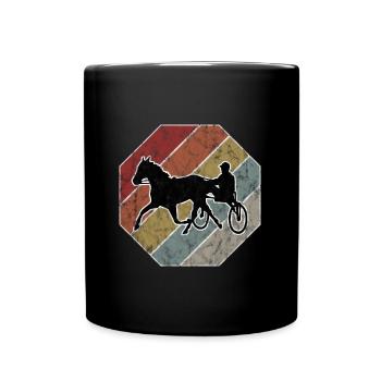 Chevaux de trot Trabrennsport Courses de chevaux - Mug uni - noir - Devant