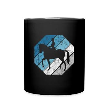 Dressage Équitation Cavaliers de dressage Équitation Équitation - Mug uni - noir - Devant
