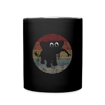 Eléphant éléphant pour enfants - Mug uni - noir - Devant