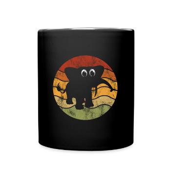 Eléphant éléphant pour enfants - Mug uni - noir - Devant