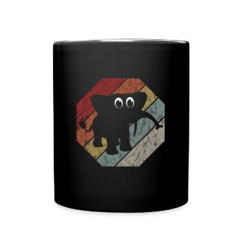 Eléphant éléphant pour enfants - Mug uni - noir - Devant