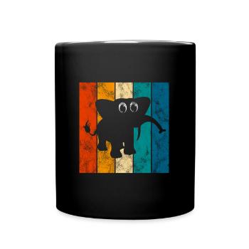 Eléphant éléphant pour enfants - Mug uni - noir - Devant