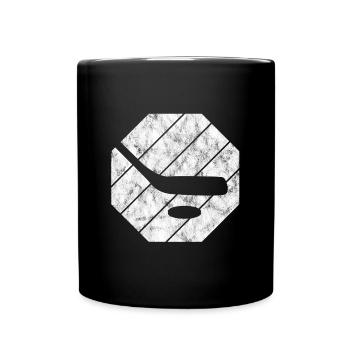 Eishockey im retro oder vintage Style für Kinder - Full Colour Mug - black - Front
