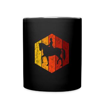 Dressage Cavalier de dressage Cheval d’équitation - Mug uni - noir - Devant