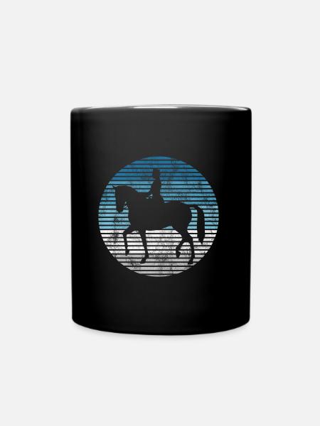 Dressage Cavalier de dressage Cheval d’équitation - Mug uni - noir