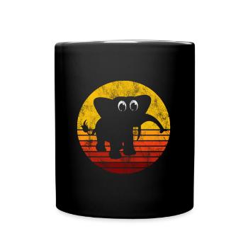 Eléphant éléphant pour enfants - Mug uni - noir - Devant