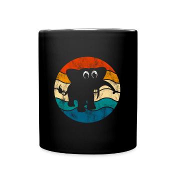 Eléphant éléphant pour enfants - Mug uni - noir - Devant