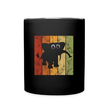 Eléphant éléphant pour enfants - Mug uni - noir - Devant