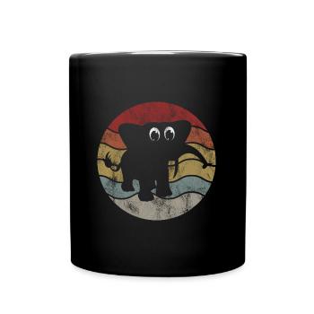 Eléphant éléphant pour enfants - Mug uni - noir - Devant