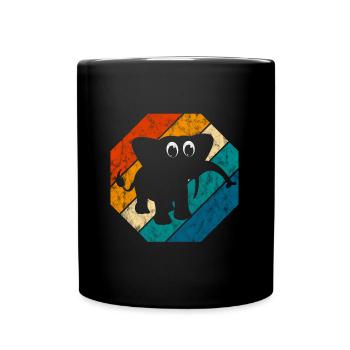 Eléphant éléphant pour enfants - Mug uni - noir - Devant