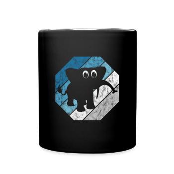 Eléphant éléphant pour enfants - Mug uni - noir - Devant