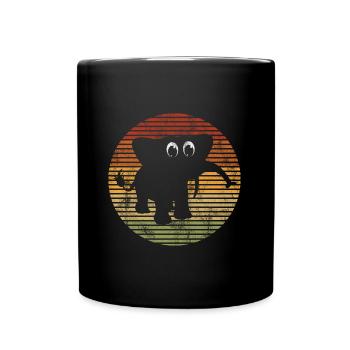 Eléphant éléphant pour enfants - Mug uni - noir - Devant