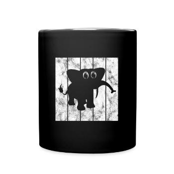 Éléphant Éléphant pour enfants - Mug uni - noir - Devant