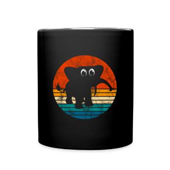Eléphant éléphant pour enfants - Mug uni - noir - Devant