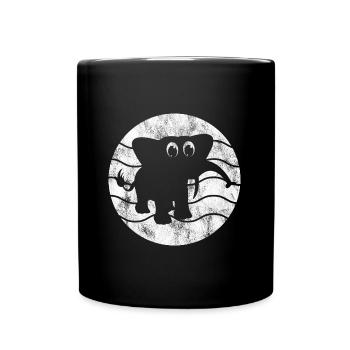 Éléphant Éléphant pour enfants - Mug uni - noir - Devant