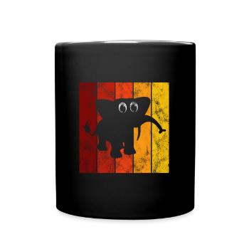 Eléphant éléphant pour enfants - Mug uni - noir - Devant