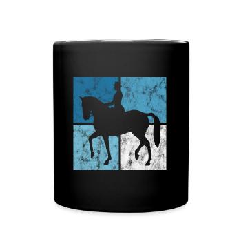 Dressage Cavalier de dressage Cheval d’équitation - Mug uni - noir - Devant