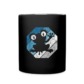 Frog Frogs Gift for Kids Funny Funny - Full Colour Mug - black - Front