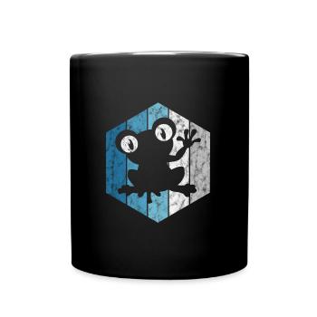 Frog Frogs Gift for Kids Funny Funny - Full Colour Mug - black - Front