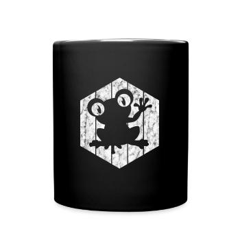 Frog Frogs Gift for Kids Funny Funny - Full Colour Mug - black - Front