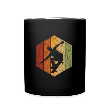 Skateboarder Skateboard Skater Skate Skateing - Full Colour Mug - black - Front