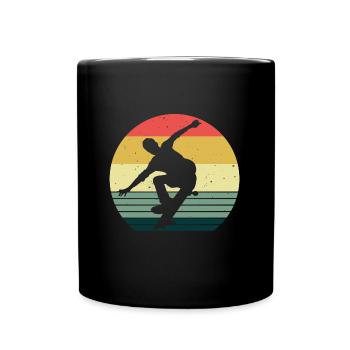 Skateboarder Skateboard Skater Skate Skateing - Full Colour Mug - black - Front