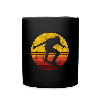 Skateboarder Skateboard Skater Skate Skateing - Full Colour Mug - black - Front