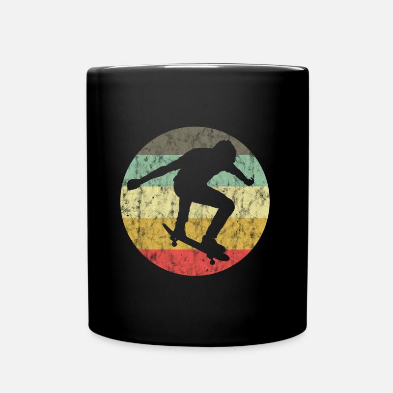 Skateboarder Skateboard Skater Skate Skateing - Tasse einfarbig - Schwarz
