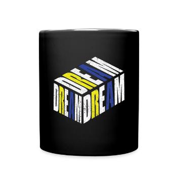 Dream Dream Life Vivez votre rêve - Mug uni - noir - Devant
