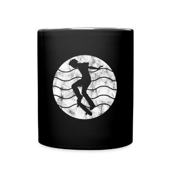 Skateboarder Skateboard Skater Skate Skateing - Full Colour Mug - black - Front