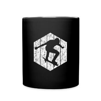 Skateboarder Skateboard Skater Skate Skateing - Mug uni - noir - Devant