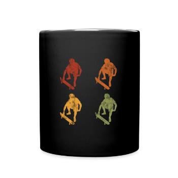 Skateboarder Skateboard Skater Skate Skateing - Mug uni - noir - Devant