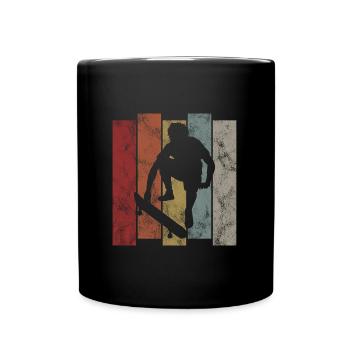 Skateboarder Skateboard Skater Skate Skateing - Mug uni - noir - Devant