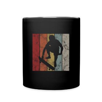 Skateboarder Skateboard Skater Skate Skateing - Mug uni - noir - Devant